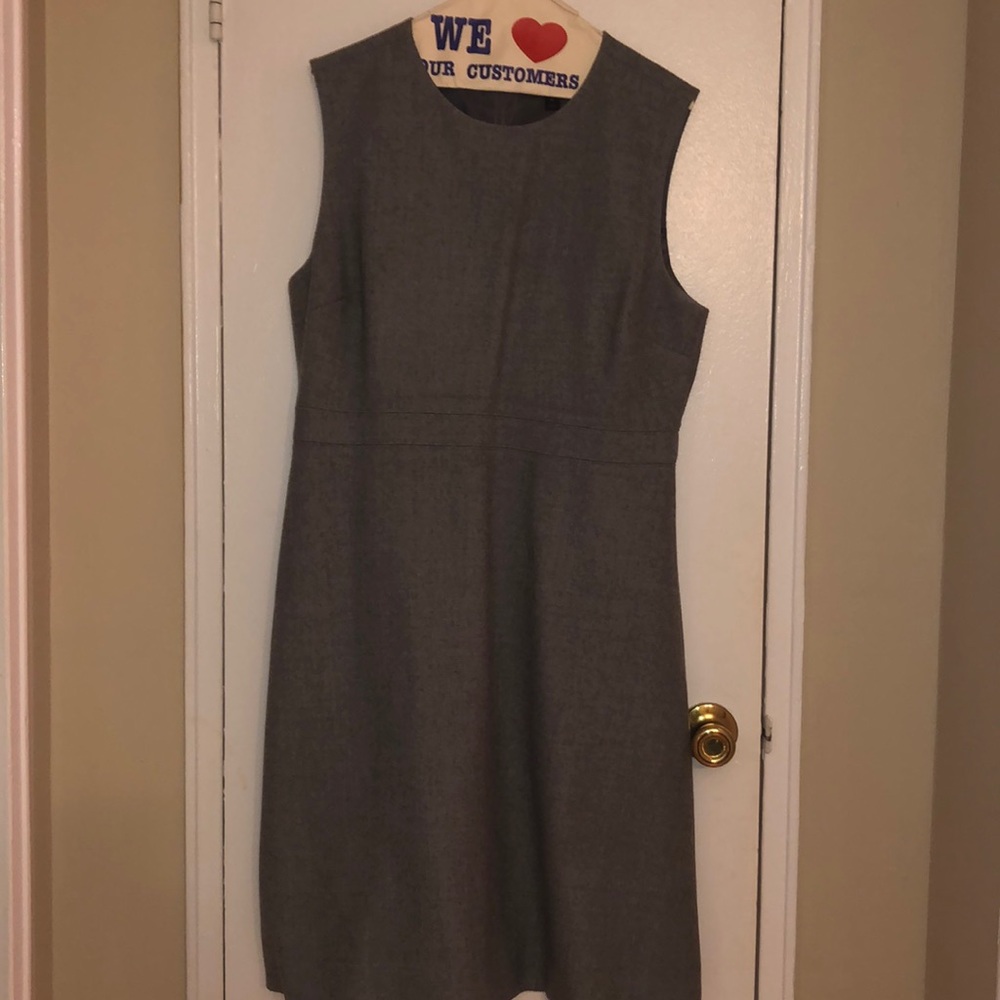 JCrew Gray Wool Sleeveless A-Line Dress Size 16